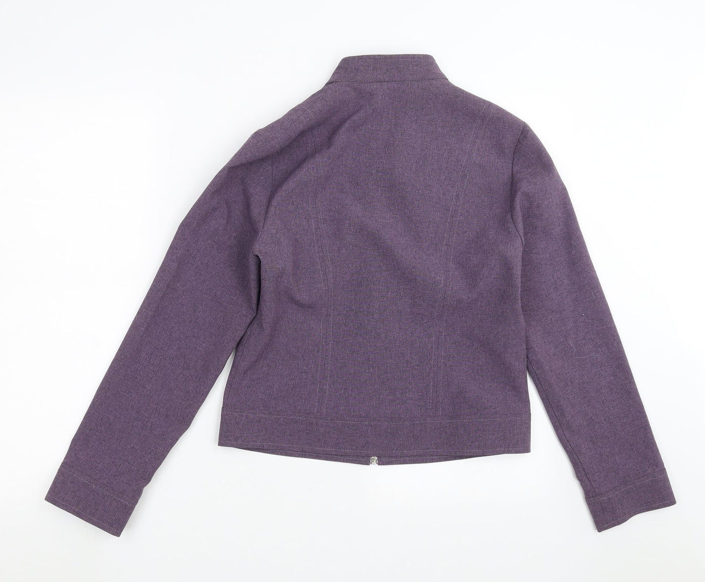 Essentials Womens Purple   Jacket Suit Jacket Size 10