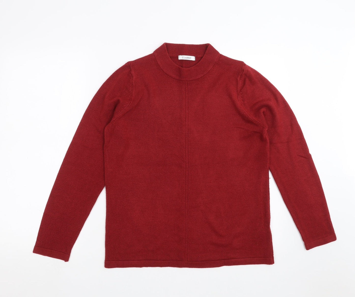 Marks and Spencer Womens Red  Knit Pullover Jumper Size 12