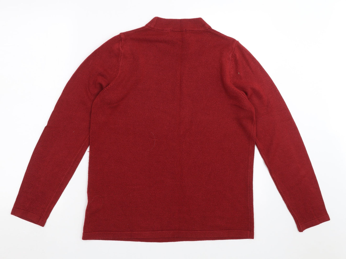 Marks and Spencer Womens Red  Knit Pullover Jumper Size 12