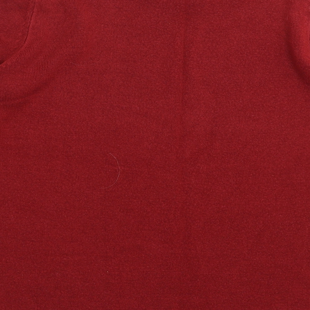 Marks and Spencer Womens Red  Knit Pullover Jumper Size 12