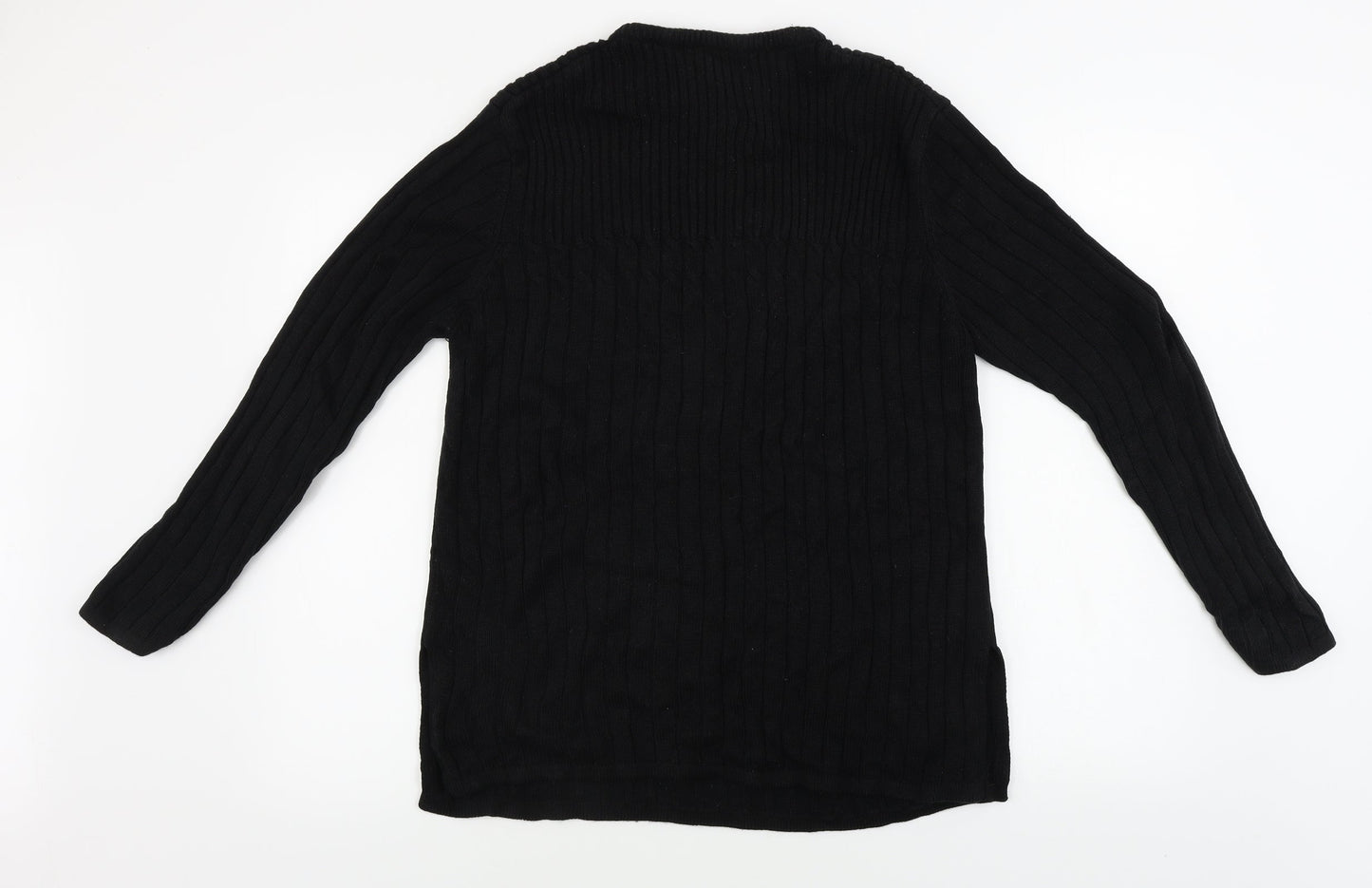 Aniela  Womens Black   Pullover Jumper Size L