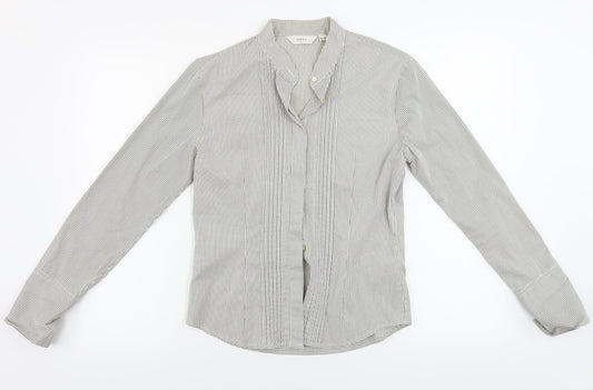 NEXT  Womens Grey Check  Basic Button-Up Size 10