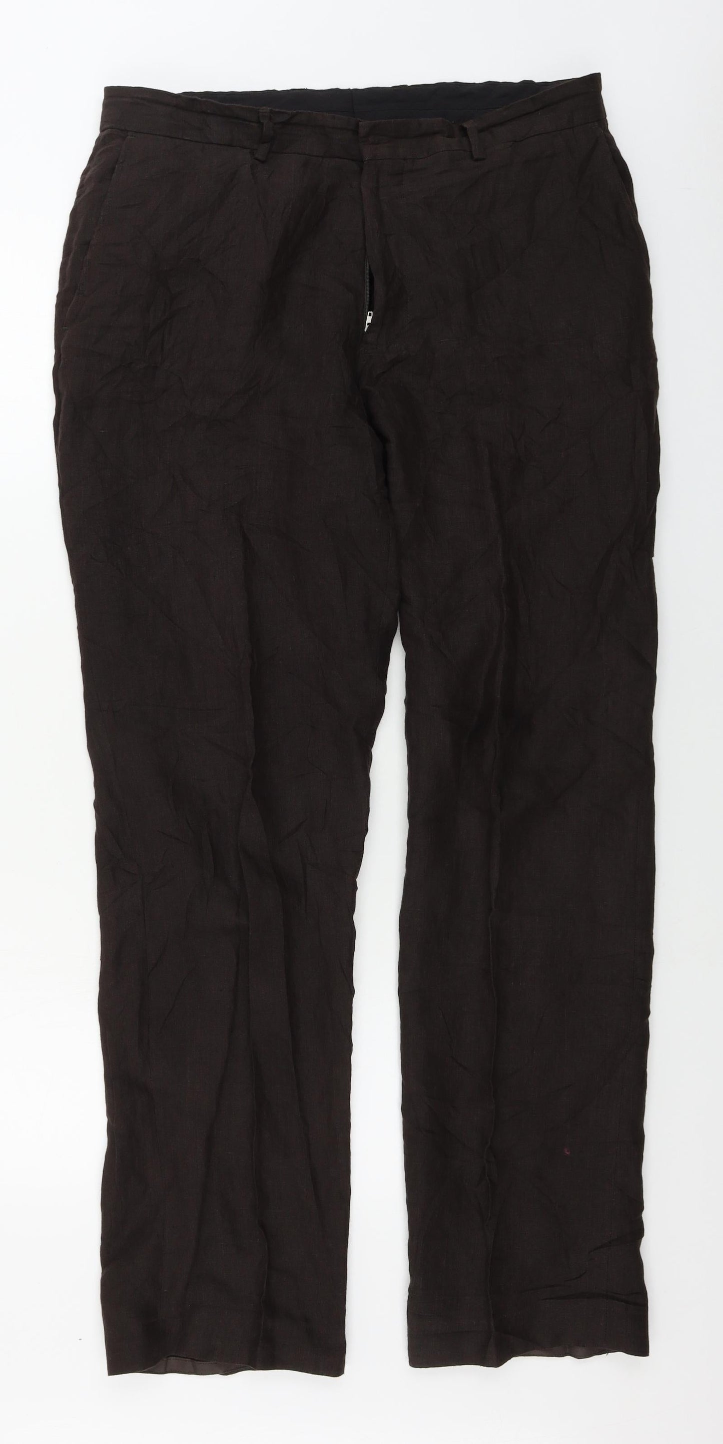 Preworn  Womens Brown   Trousers  Size 34 in L29 in