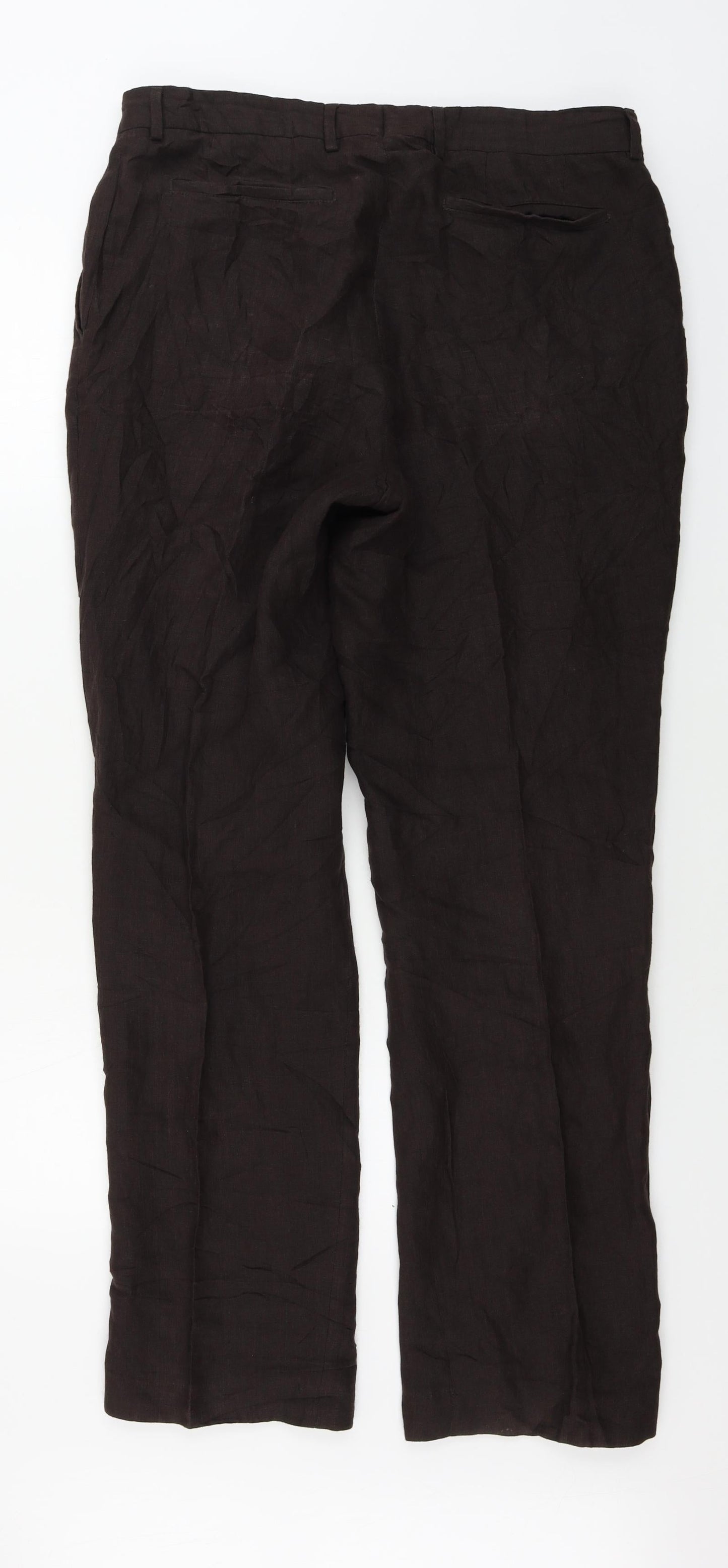 Preworn  Womens Brown   Trousers  Size 34 in L29 in