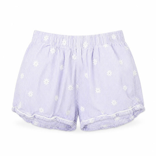 F&F  Womens Blue Floral  Sweat Shorts Size 6