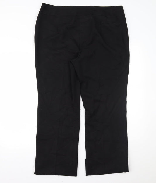 Arcadia Womens Black   Trousers  Size 18 L31.5 in