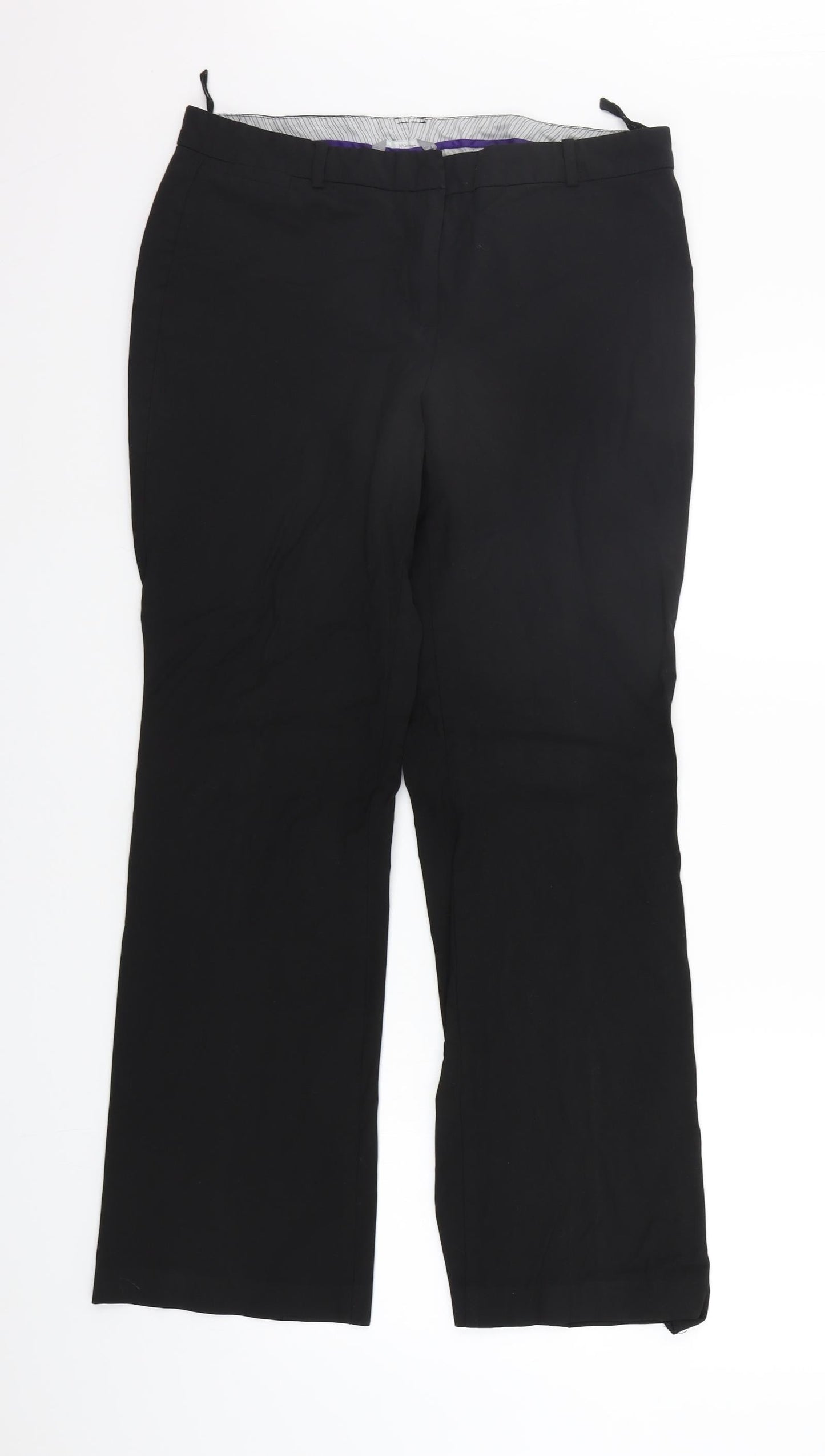 Marks and Spencer Womens Black   Trousers  Size 12 L30 in