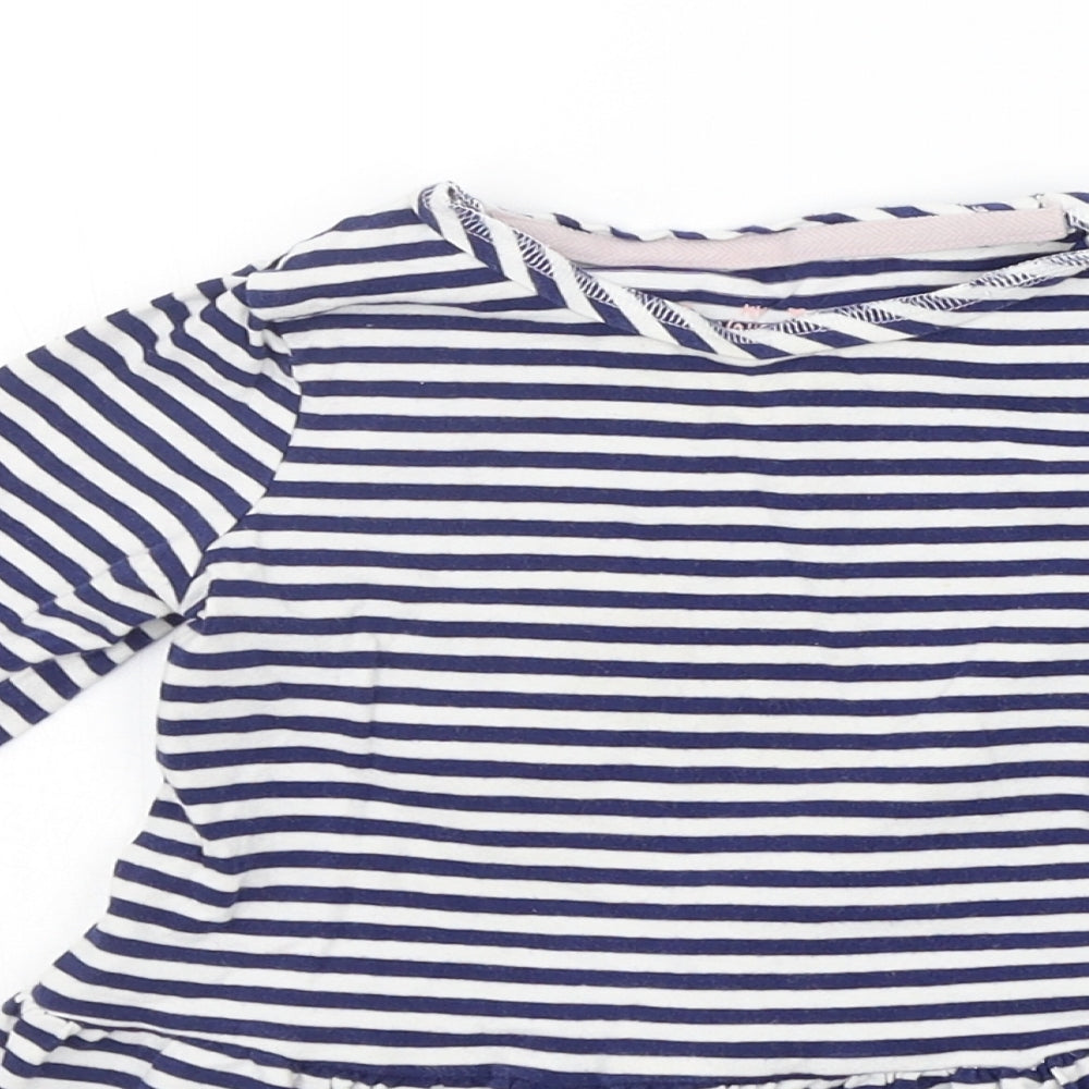 F&F Boys Blue Striped  T-Shirt Dress  Size 18-24 Months