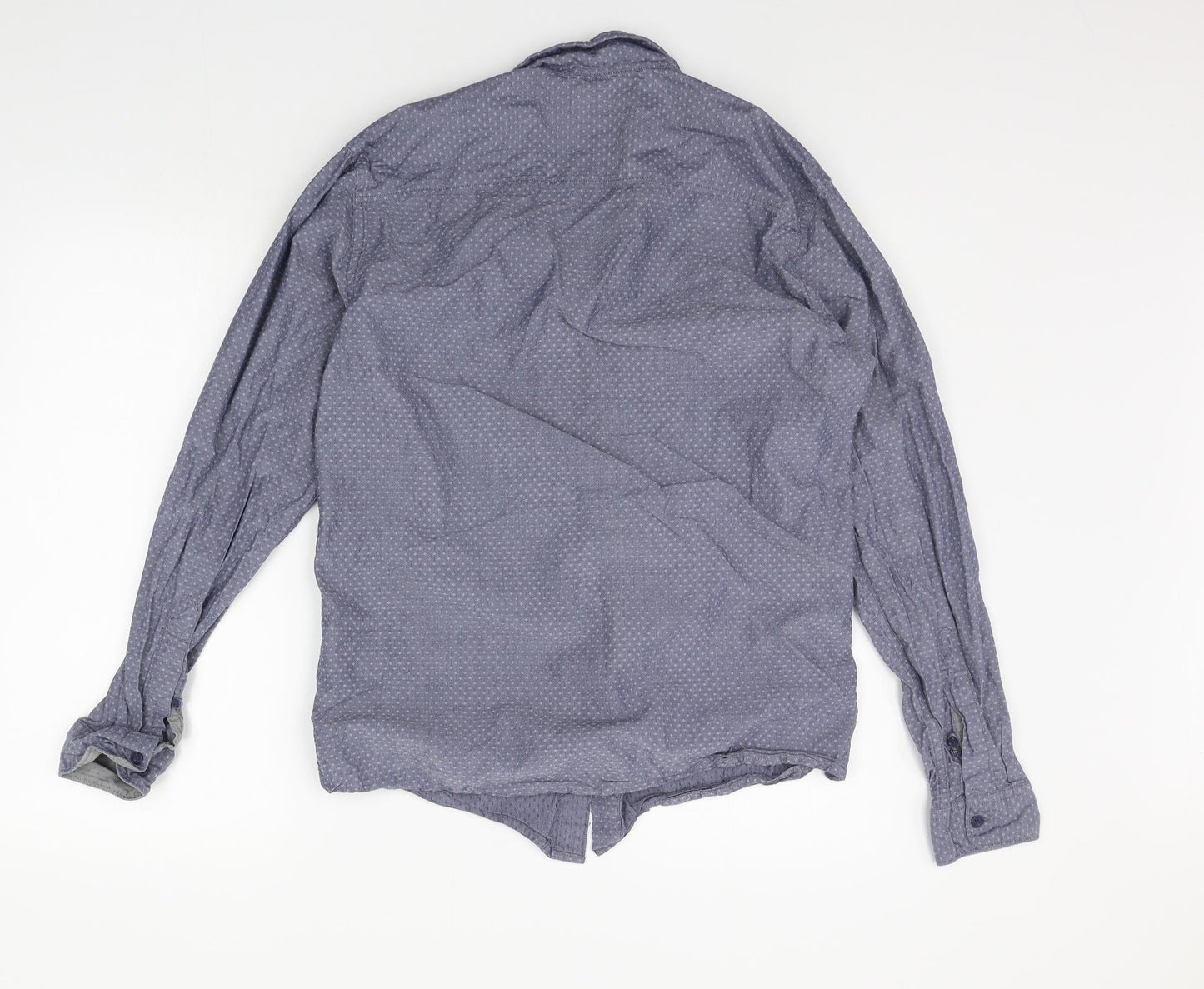 Selected Mens Blue    Button-Up Size 16