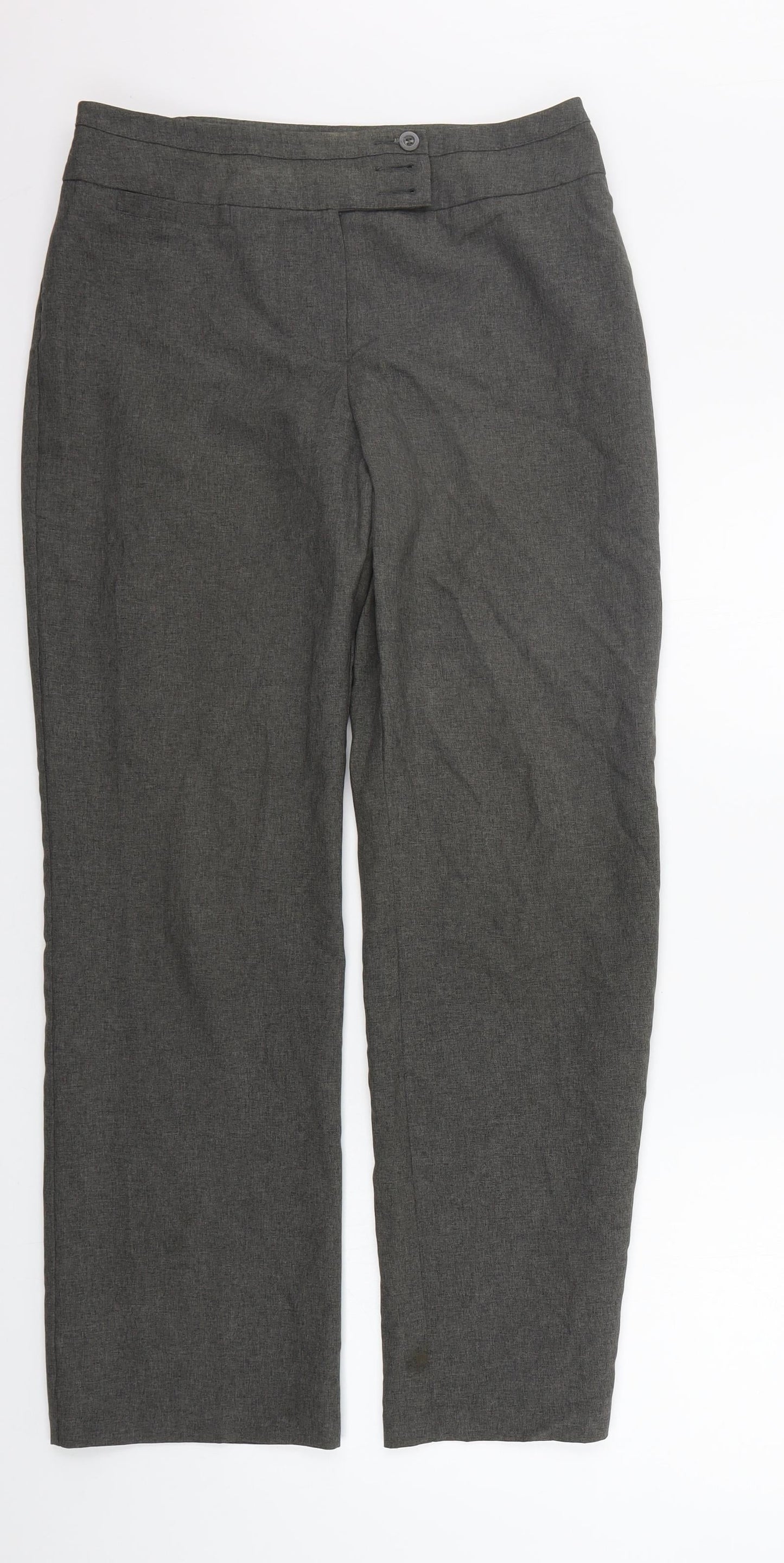Marks and Spencer Womens Grey   Trousers  Size 12 L27 in