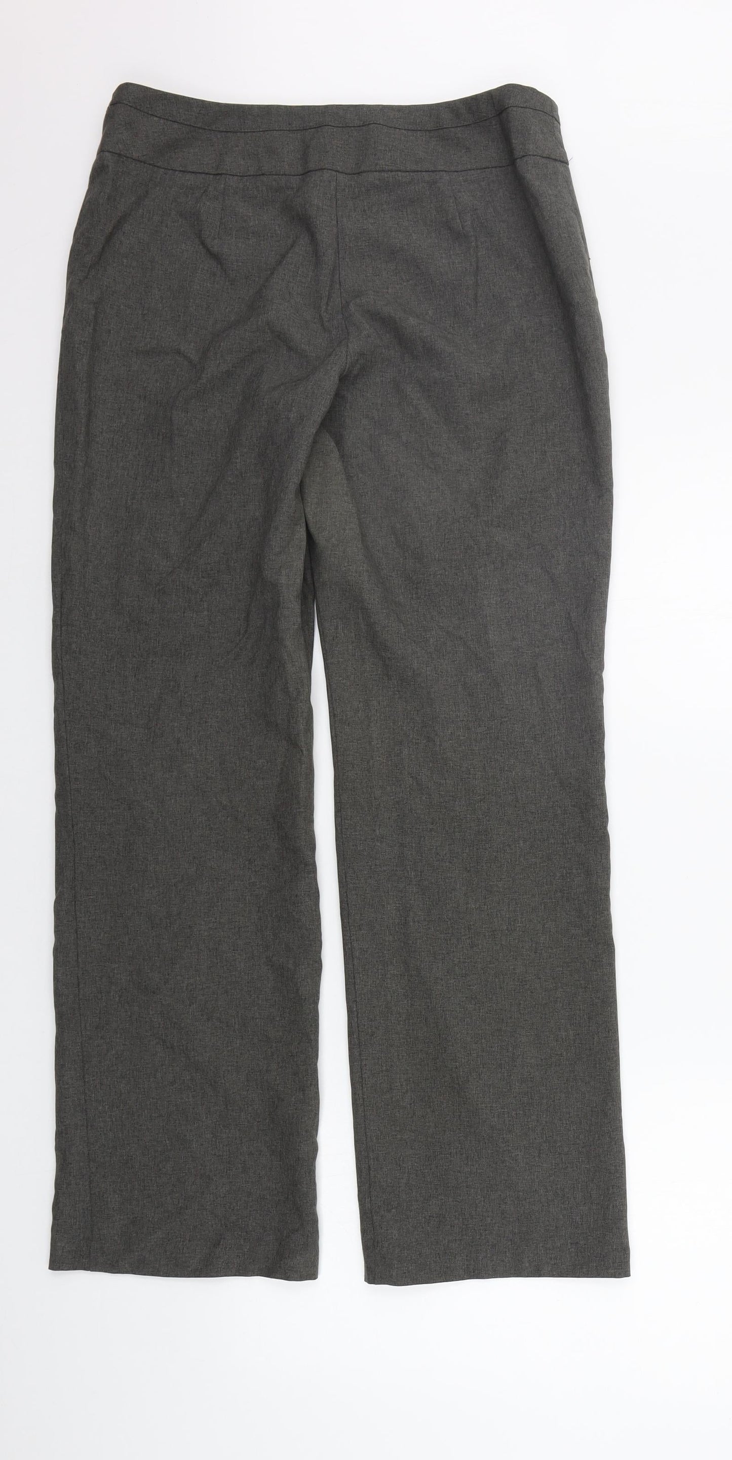 Marks and Spencer Womens Grey   Trousers  Size 12 L27 in