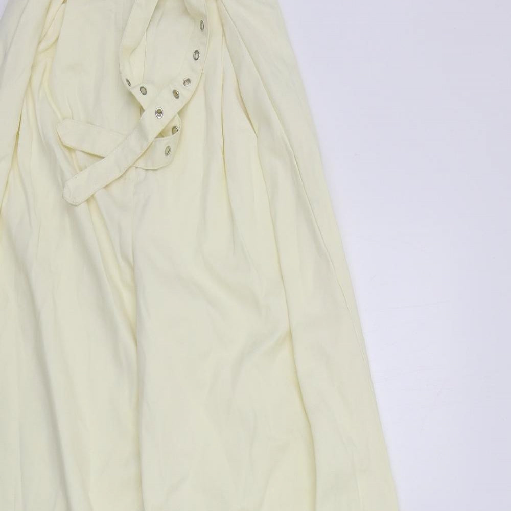 Misspap Womens Yellow   Trousers  Size 10 L33 in
