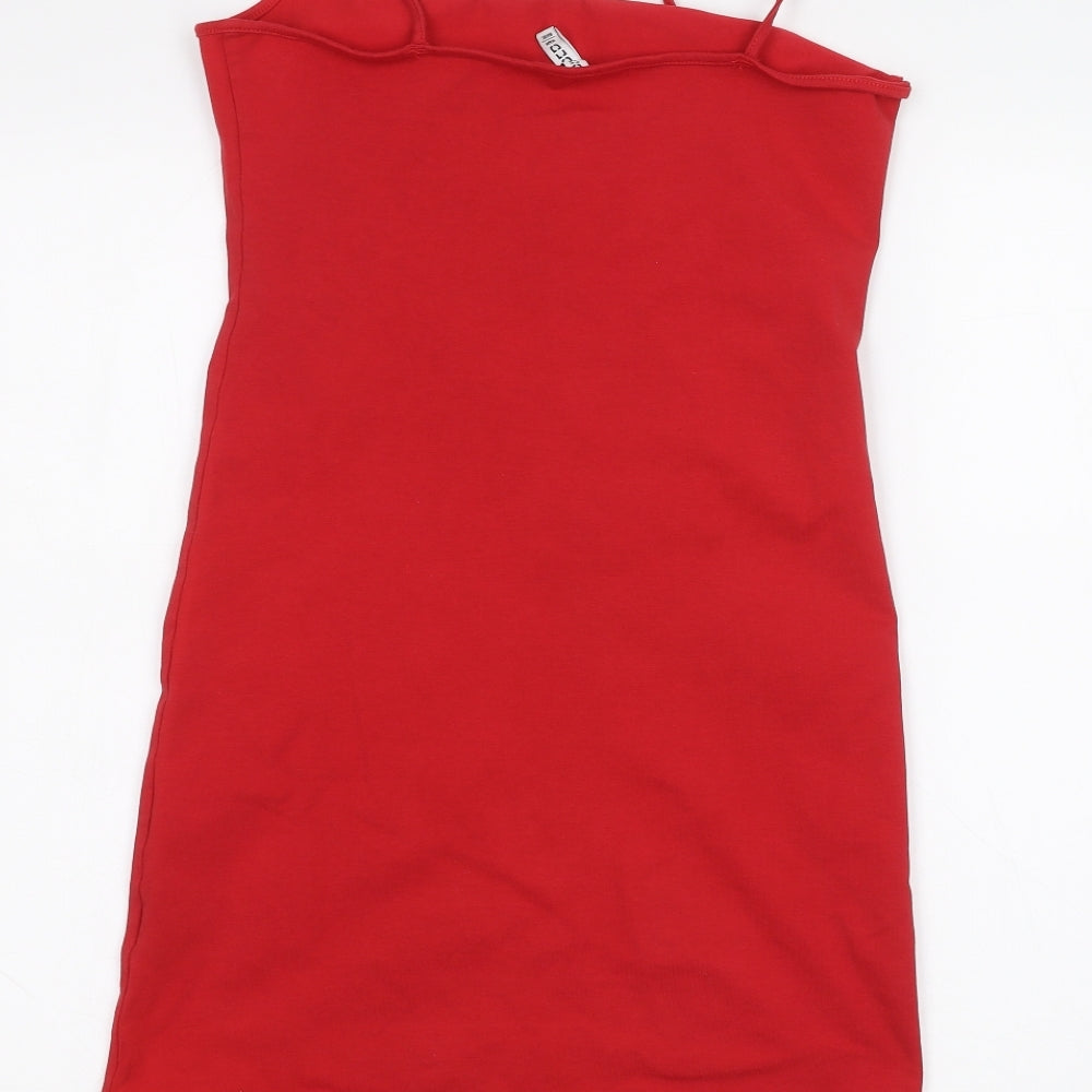 H&M Womens Red   Basic Blouse Size M