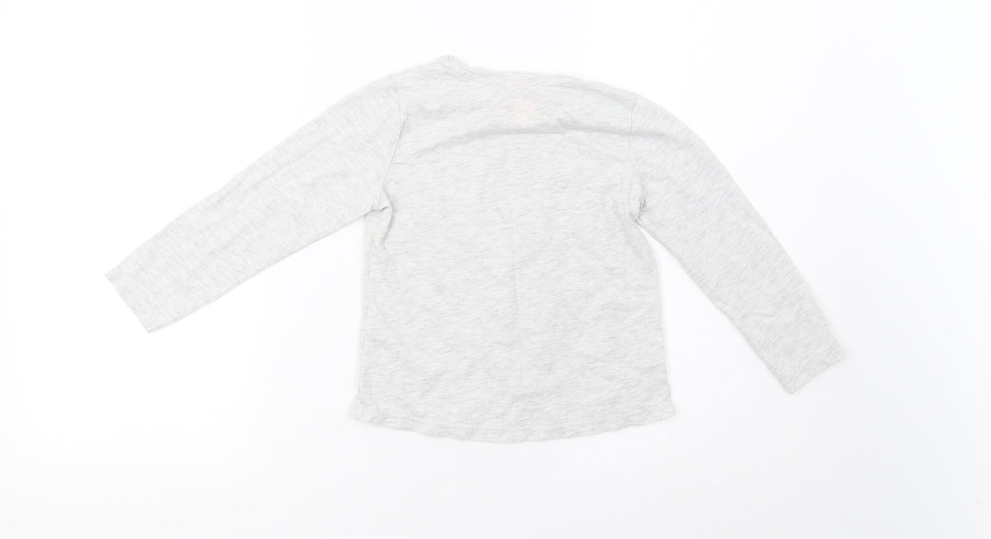 Matalan Girls Grey   Pullover Sweatshirt Size 6 Years