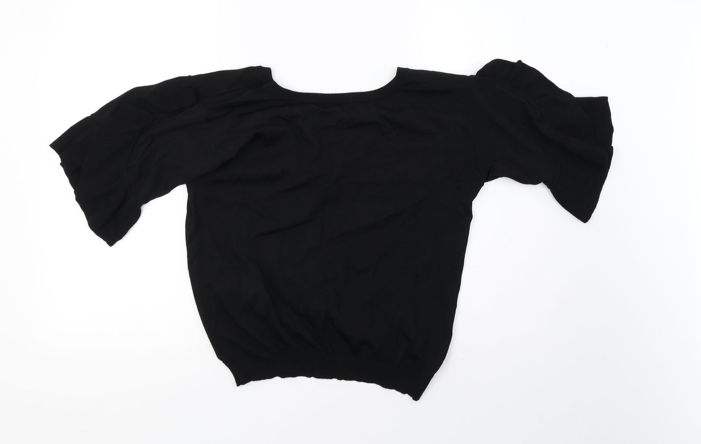NEXT Womens Black   Cropped T-Shirt Size 12