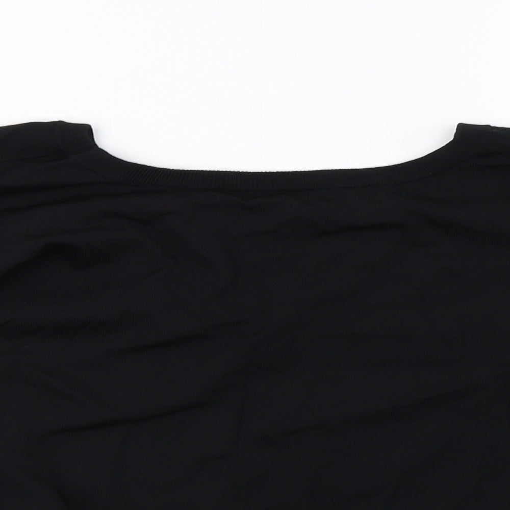 NEXT Womens Black   Cropped T-Shirt Size 12
