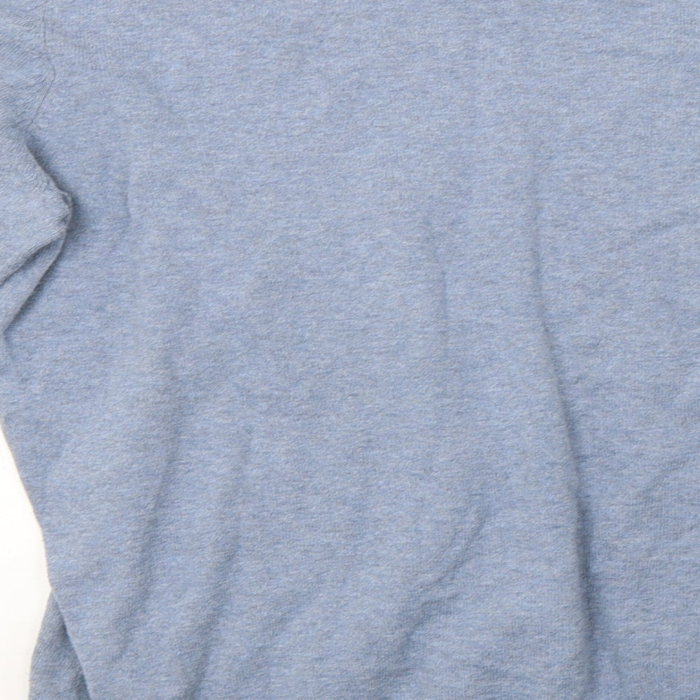 Topman Mens Blue  Knit Pullover Sweatshirt Size XL  - 44inch