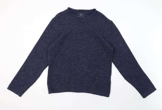 John Lewis Mens Blue  Knit Pullover Sweatshirt Size L  - 44inch