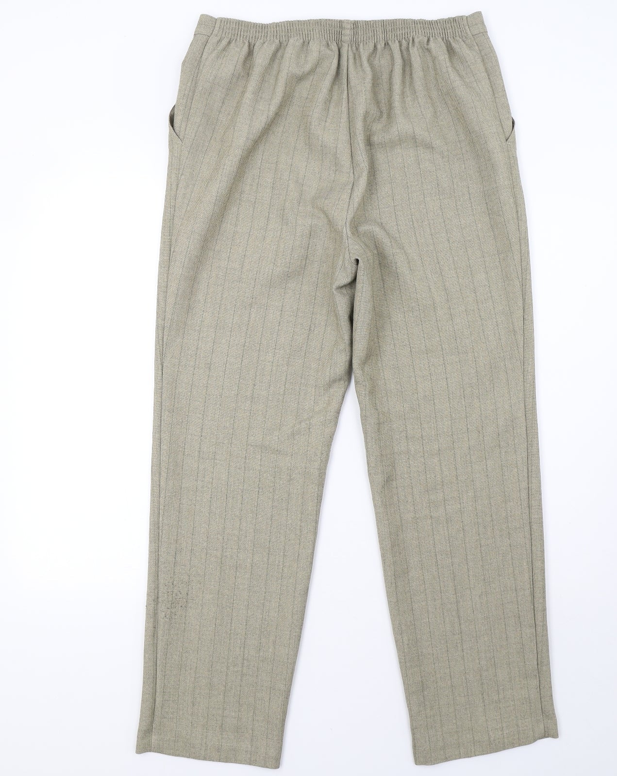Marks and Spencer Womens Green   Trousers  Size 14 L32 in