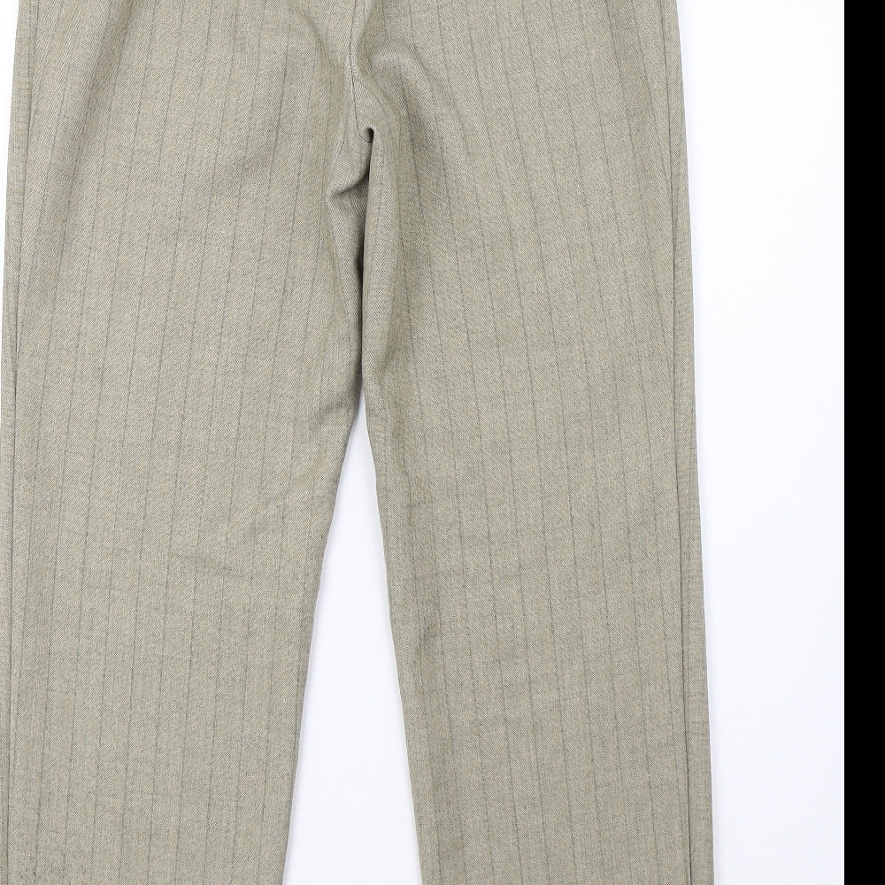 Marks and Spencer Womens Green   Trousers  Size 14 L32 in