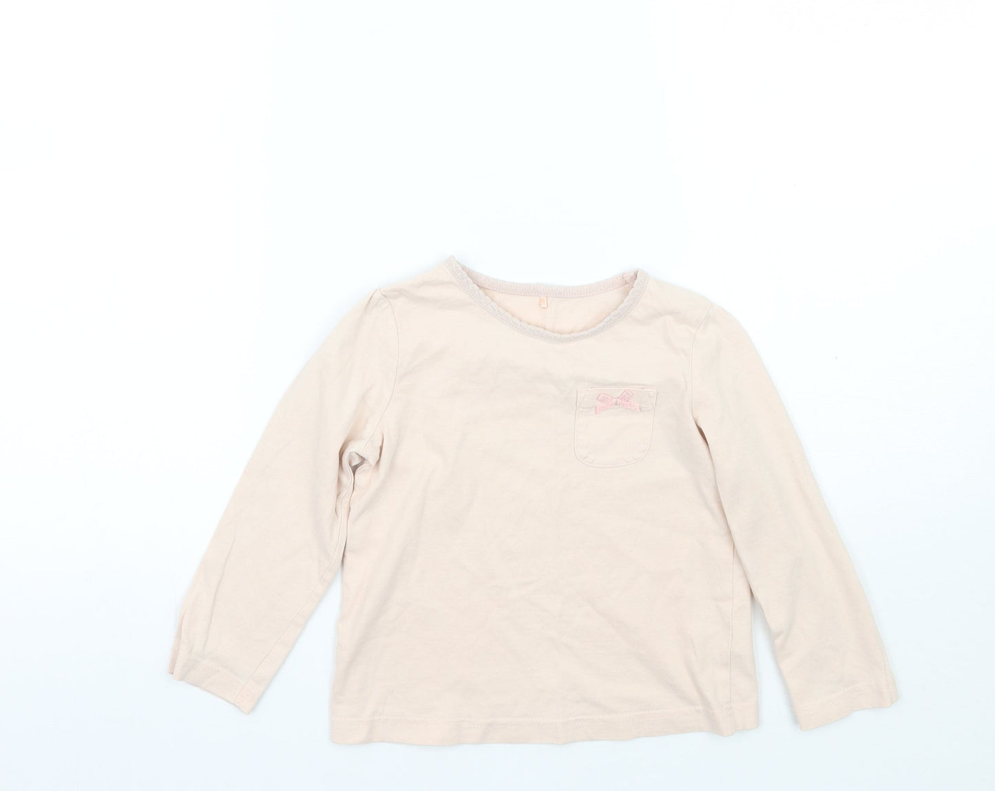 George Girls Pink   Basic T-Shirt Size 3-4 Years