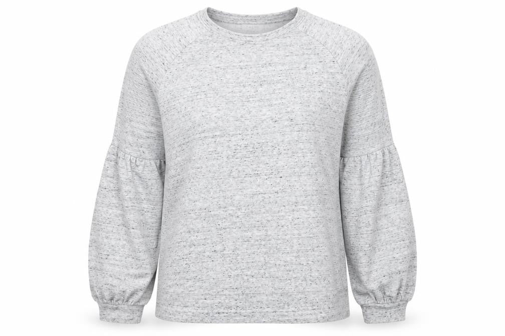 Front view of Papaya women’s grey jumper, size L