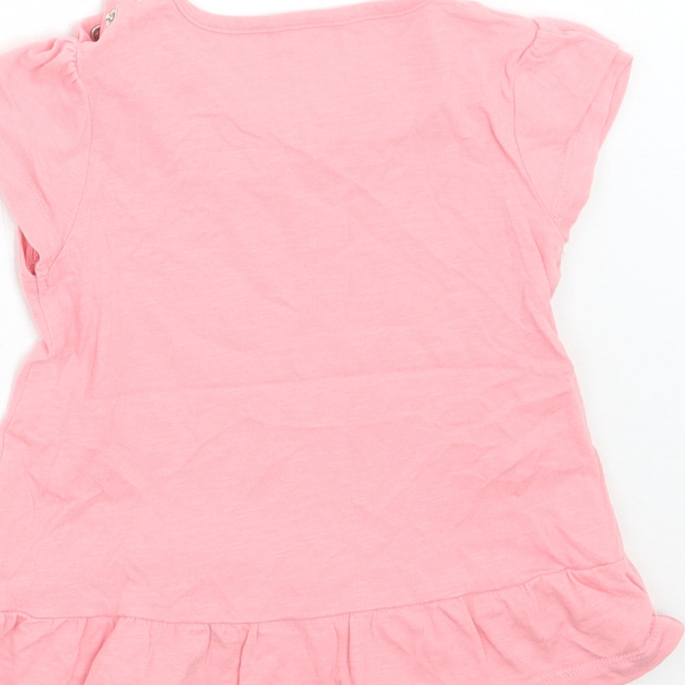 TU Girls Pink   Basic T-Shirt Size 12 Months