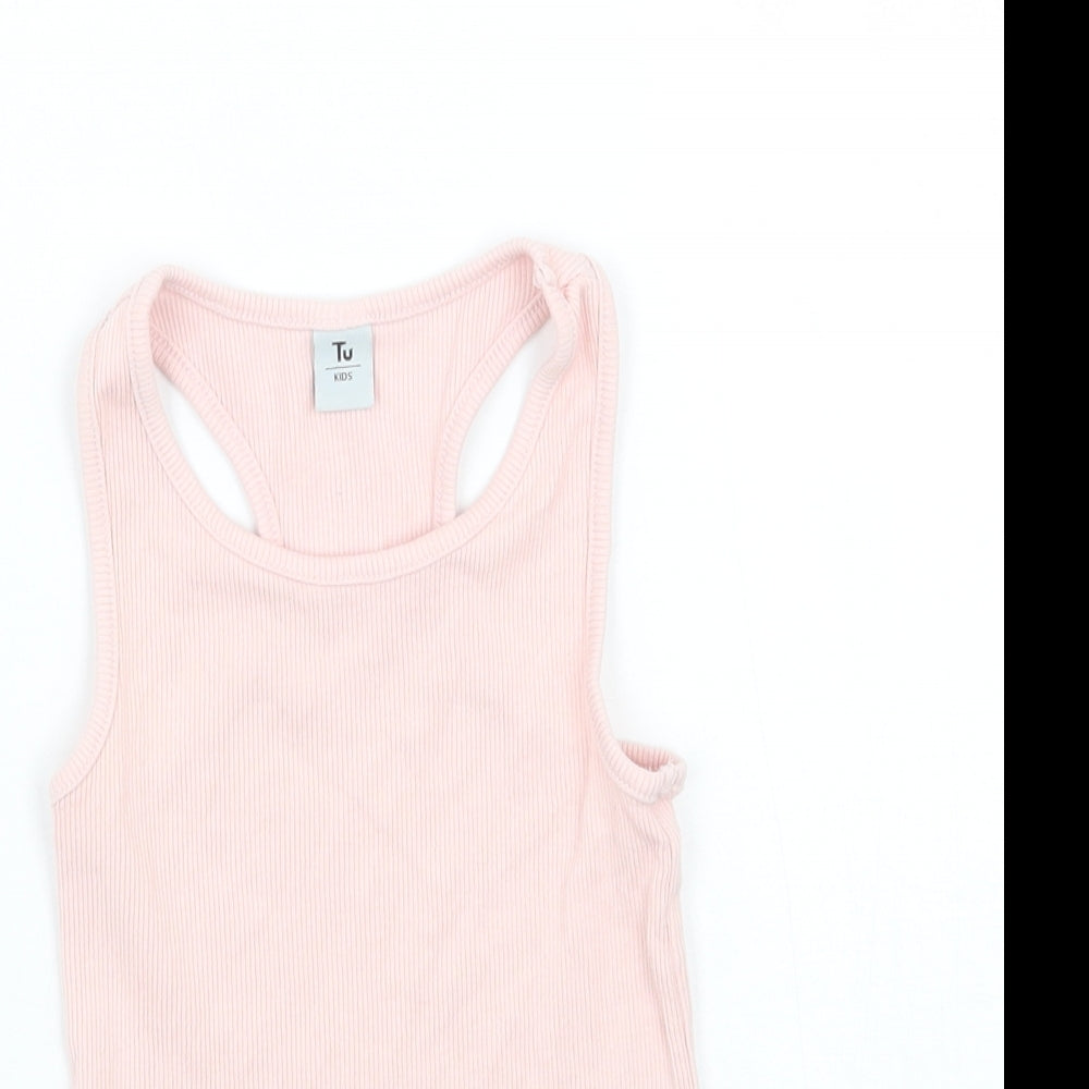 TU Girls Pink   Basic Tank Size 3 Years