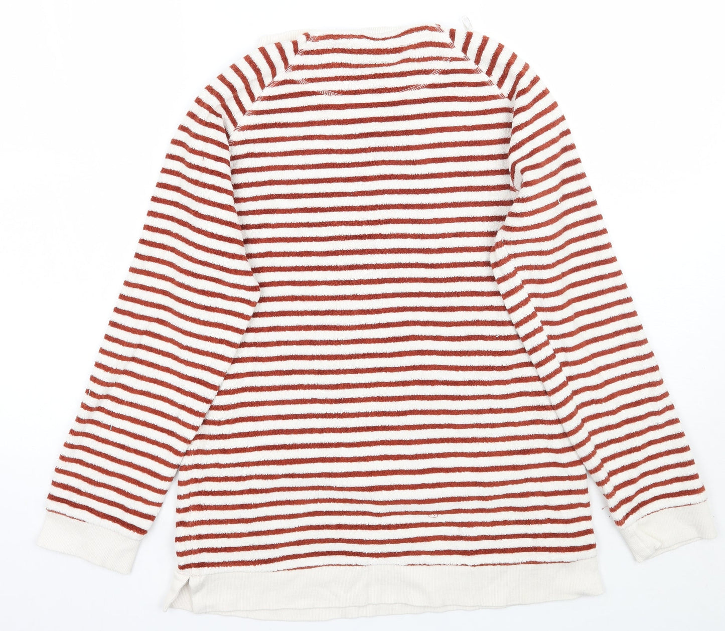 NEXT Womens White Striped  Pullover Jumper Size 6