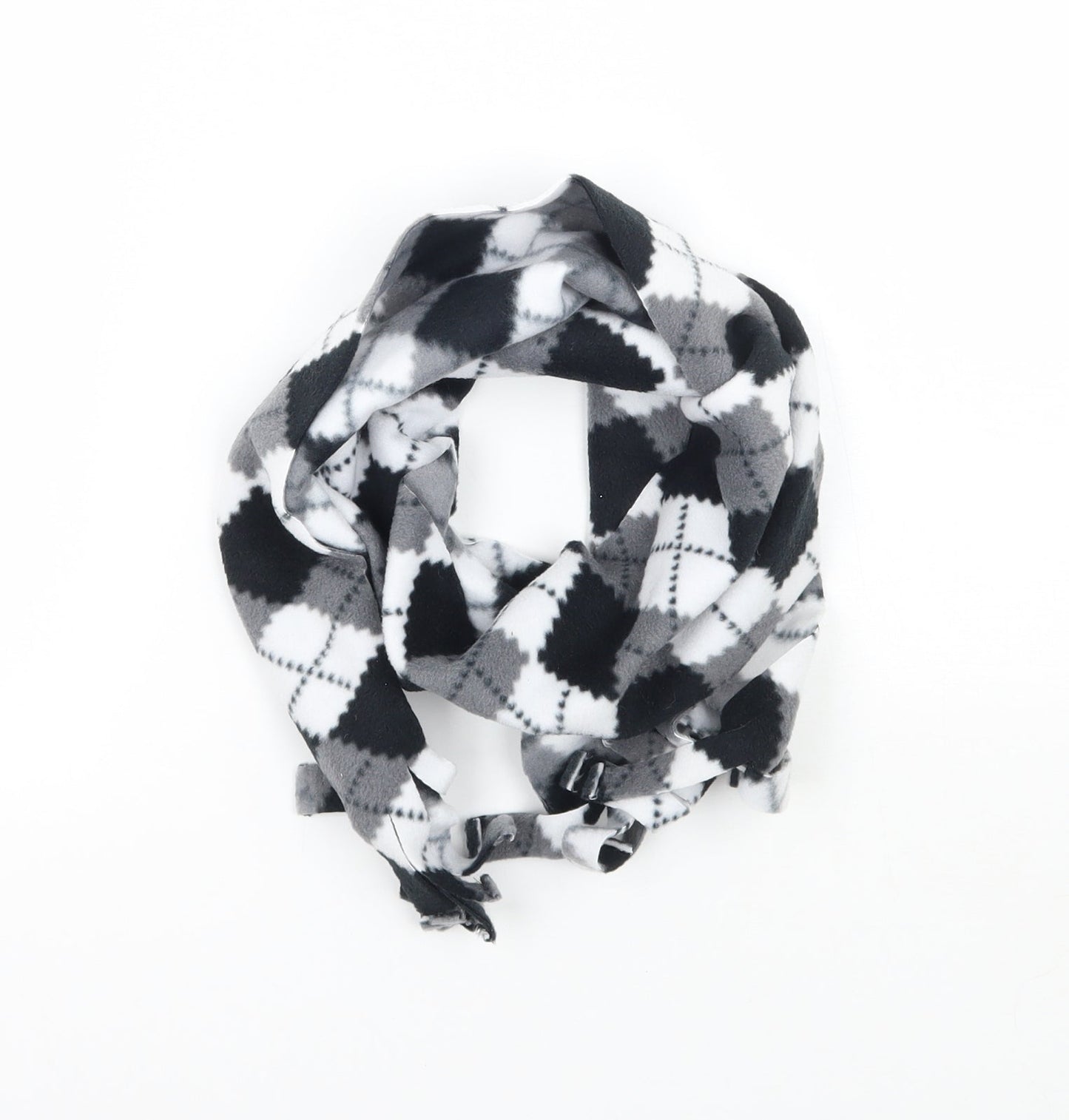 Preworn Womens Black Check   Scarf