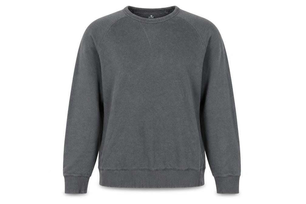 Front view of Easy women’s grey jumper, size M