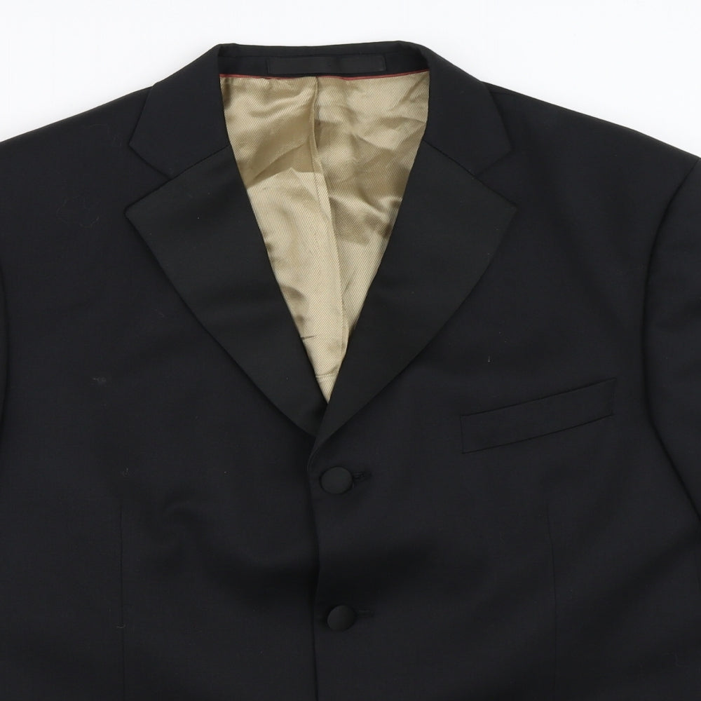 Preworn Mens Black   Jacket Blazer Size 42