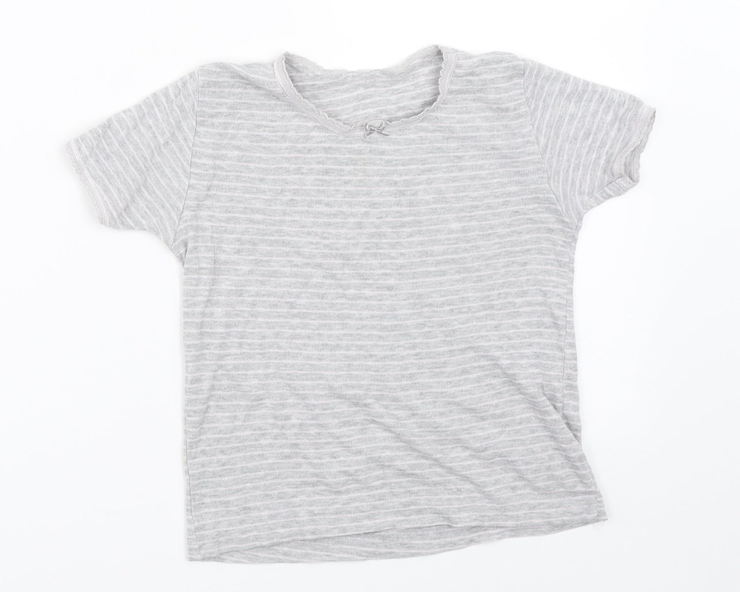 Primark Girls Grey   Basic T-Shirt Size 5-6 Years
