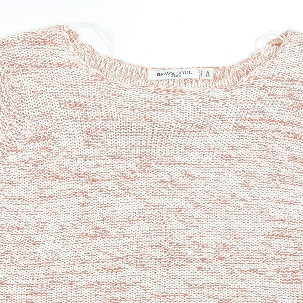 Brave Soul Womens Ivory   Pullover Jumper Size S