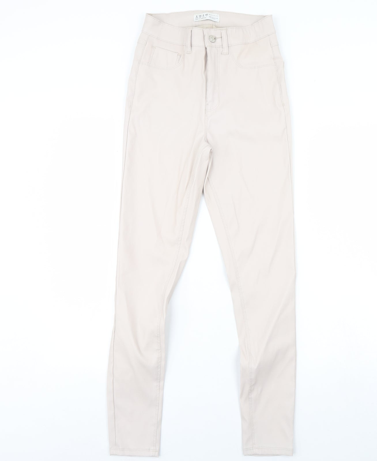 Denim & Co. Womens Pink   Capri Leggings Size 8 L29 in