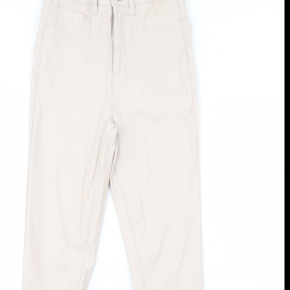 Denim & Co. Womens Pink   Capri Leggings Size 8 L29 in