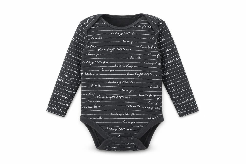 George Baby Grey Striped  Babygrow One-Piece Size 18 Months