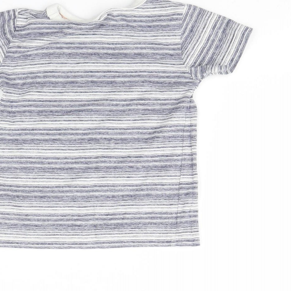 NEXT Baby Blue Spotted  Basic T-Shirt Size 12 Months
