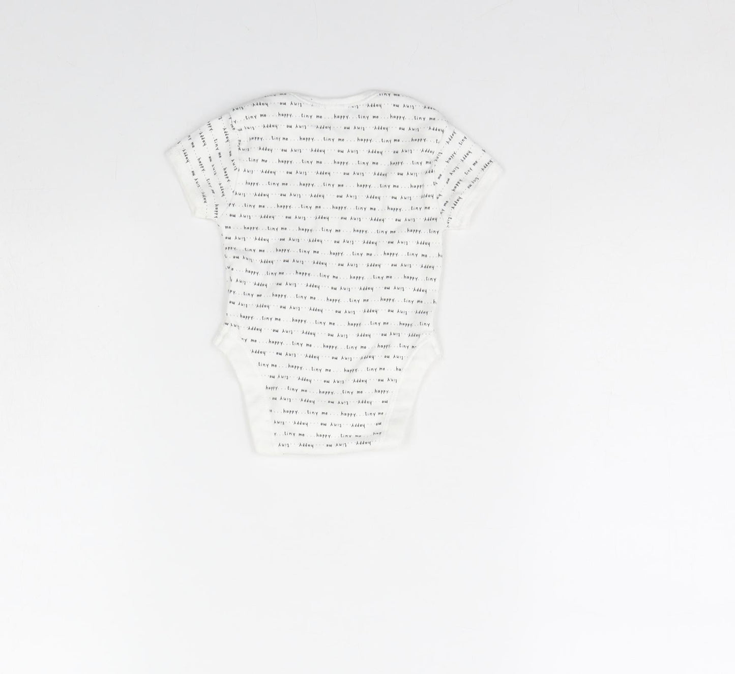 Primark Baby White   Babygrow One-Piece Size 0-3 Months  - TINY ME