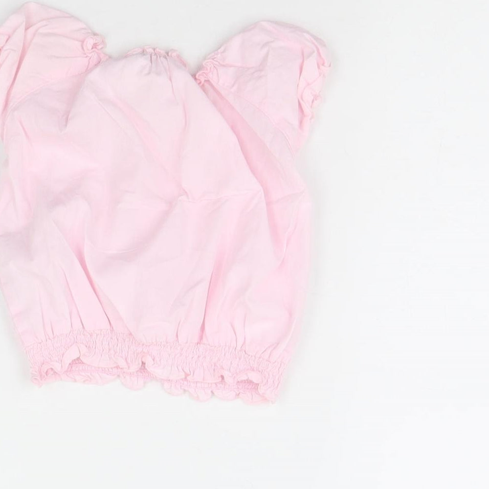 H&M Girls Pink   Basic Blouse Size 0-3 Months