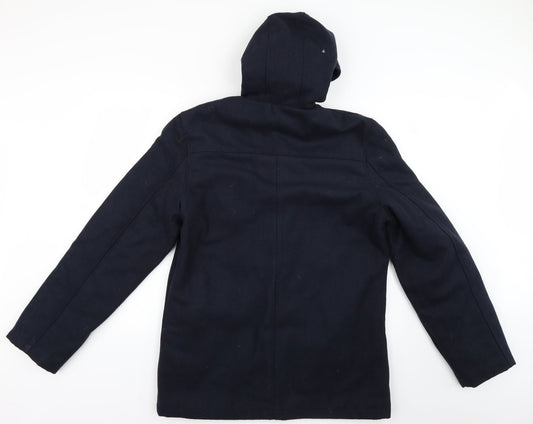 tg Womens Blue   Overcoat Coat Size M