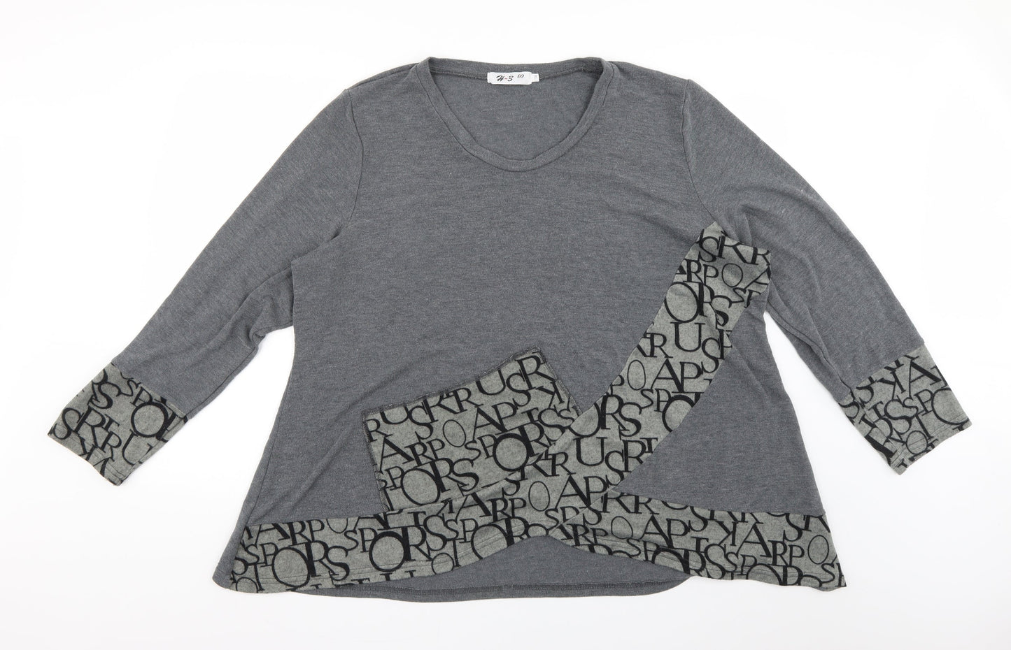 h3 Womens Grey   Pullover Jumper Size 14