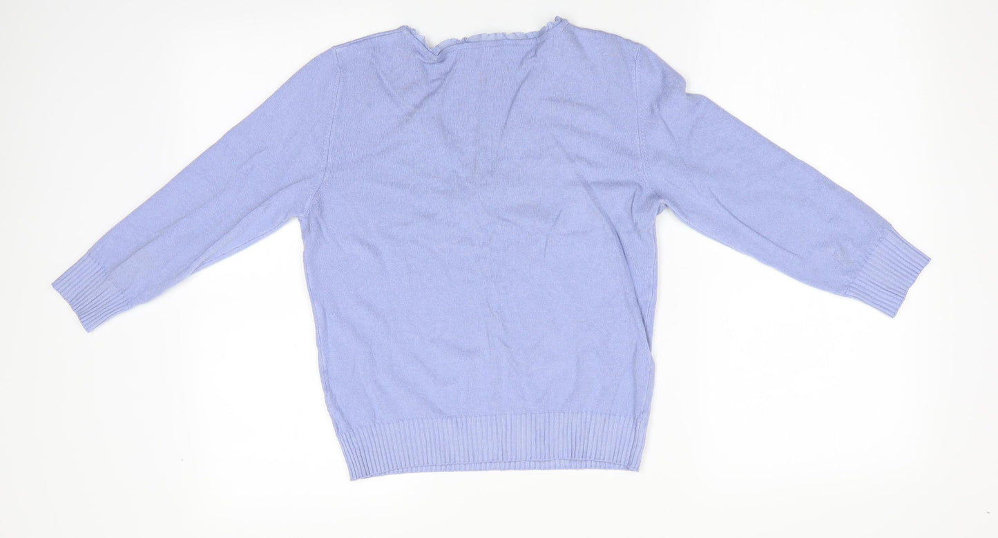 Per Una Womens Purple   Pullover Jumper Size 14