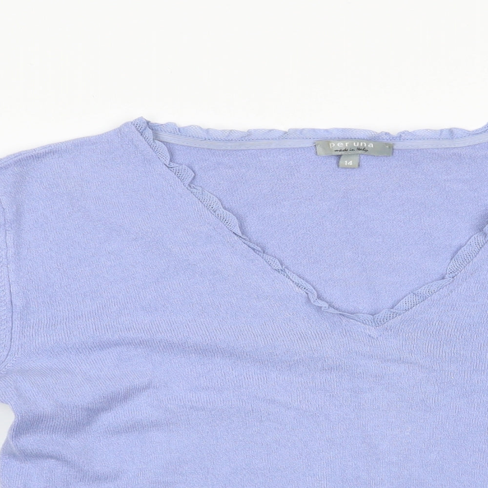 Per Una Womens Purple   Pullover Jumper Size 14