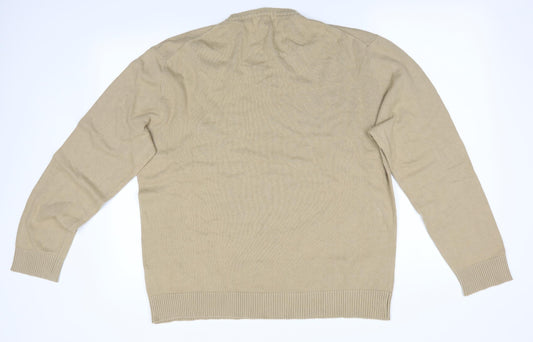 Simon Clarke Mens Beige   Pullover Jumper Size XL