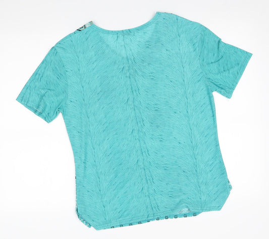 QCO Womens Blue   Basic Blouse Size M