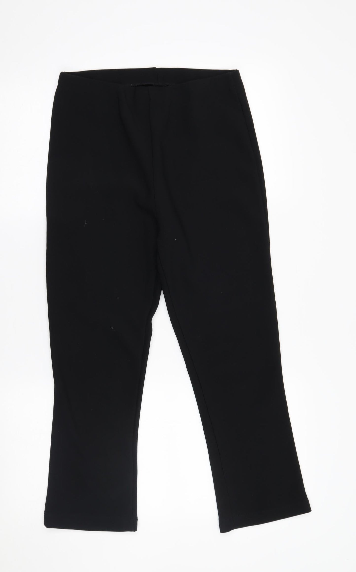 Preworn Womens Black   Trousers  Size 10 L23 in - short leg