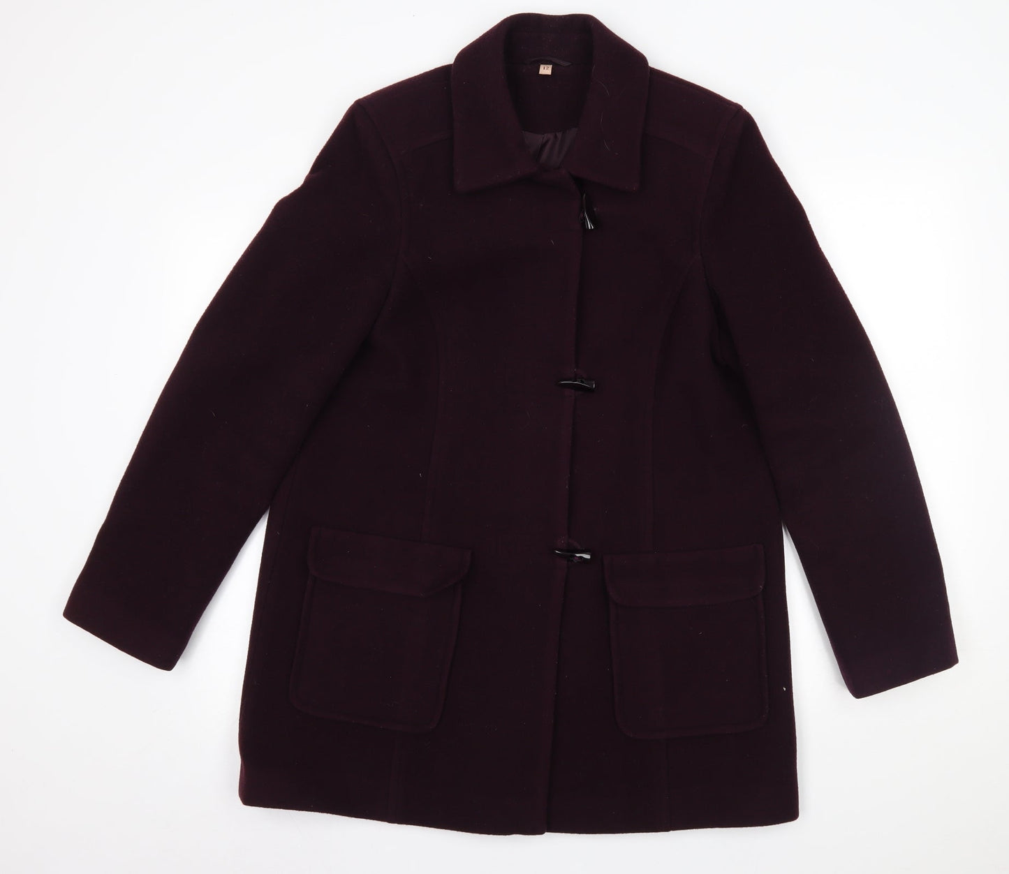 EWM Womens Red   Overcoat Coat Size 12