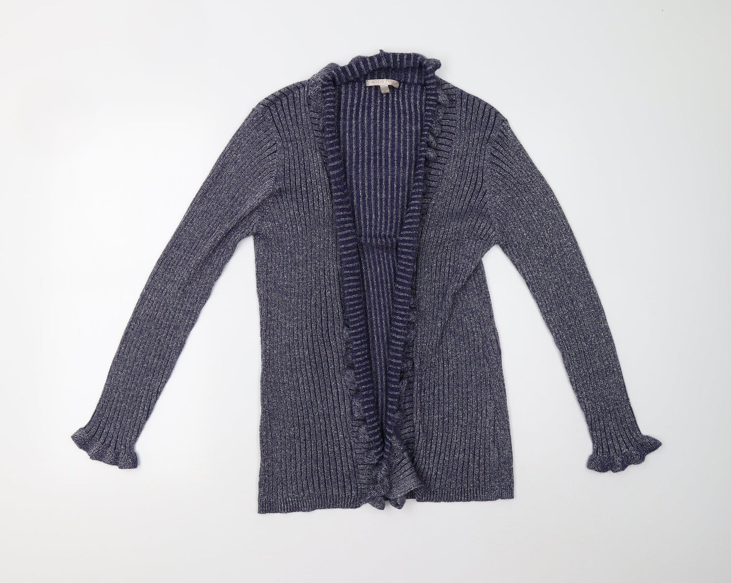 Anna Rose Womens Blue  Knit Cardigan Jumper Size L