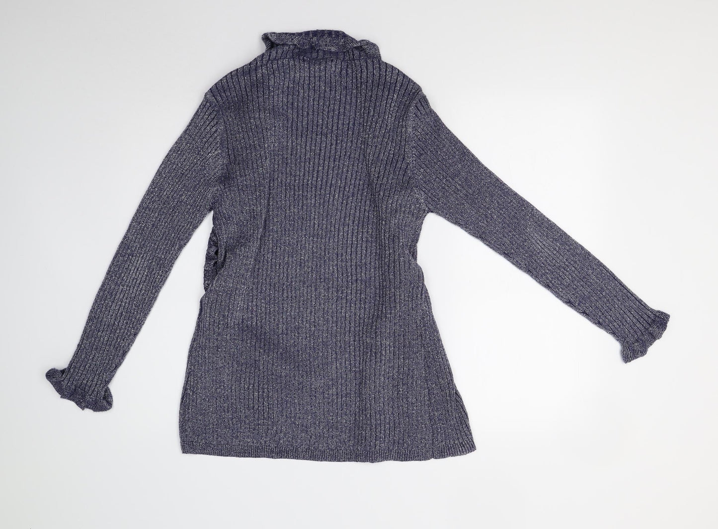 Anna Rose Womens Blue  Knit Cardigan Jumper Size L